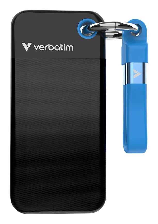 Verbatim Pocket SSD USB 3.2 Gen 2 512GB Black/Blue