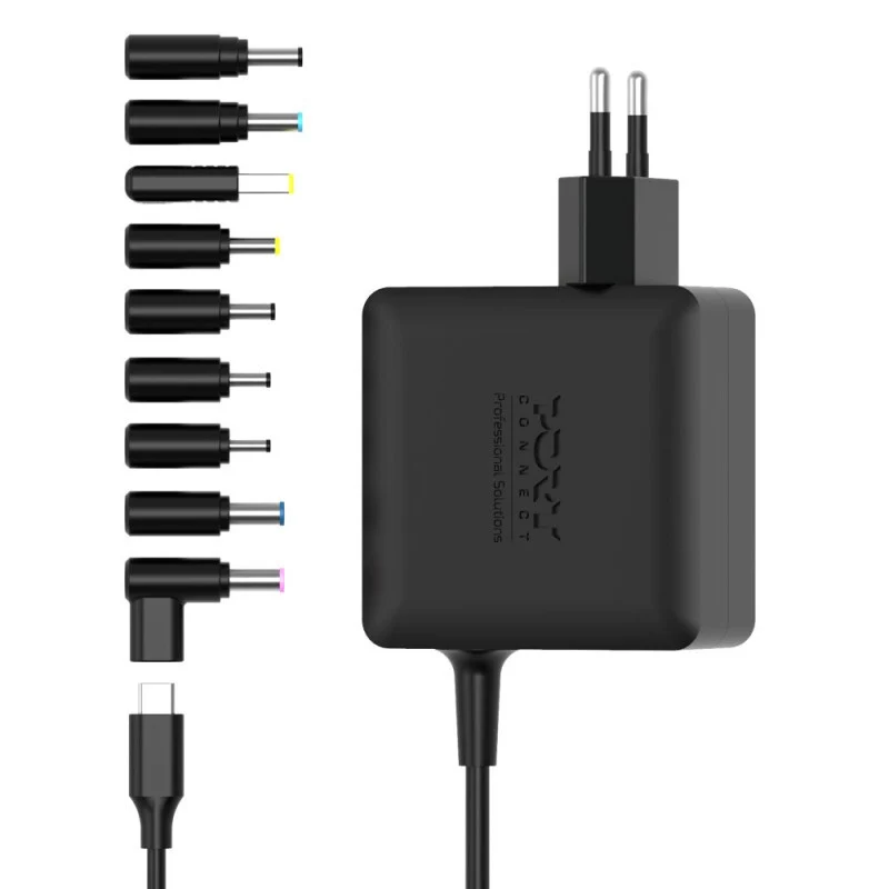 Port Designs 904065UWUK power adapter/inverter Indoor 65 W Black