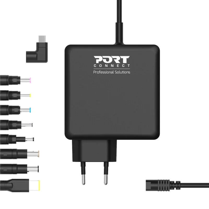 Port Designs 900007B-UK power adapter/inverter Indoor 90 W Black
