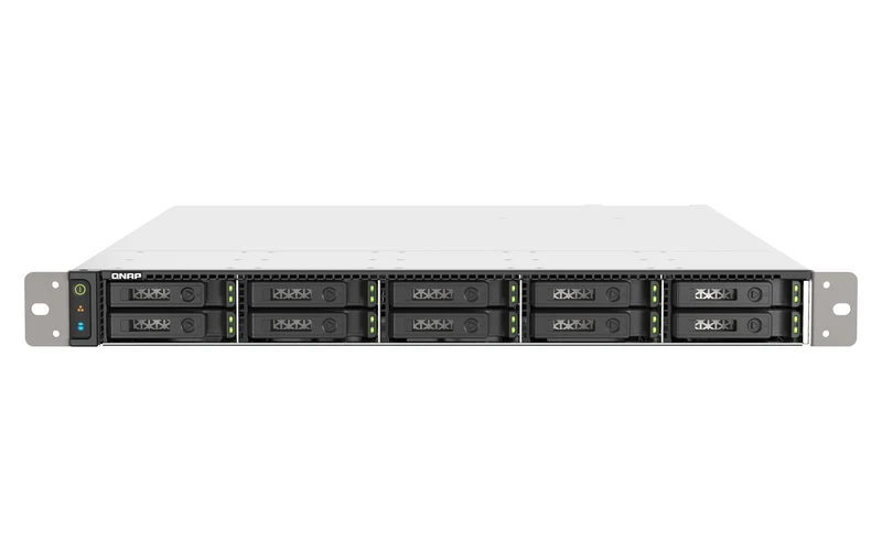 QNAP TS-h1090FU NAS Rack (1U) EPYC 7232P 32 GB DDR4 0 TB QuTS hero Black, Grey