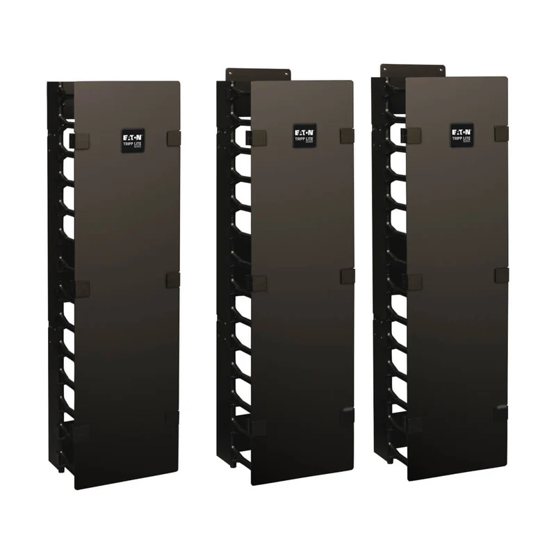 Tripp Lite SRCABLEVRT6 SmartRack 6-in. (15.24 cm) Wide High Capacity Vertical Cable Manager - Double finger duct with cover