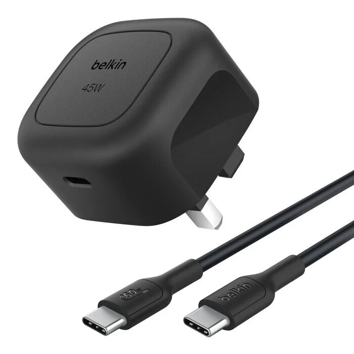 Belkin Compact USB-C Wall Charger 45W + USB-C Cable