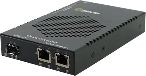 Perle S-1110DHP-SFP-XT network media converter 1000 Mbit/s Black