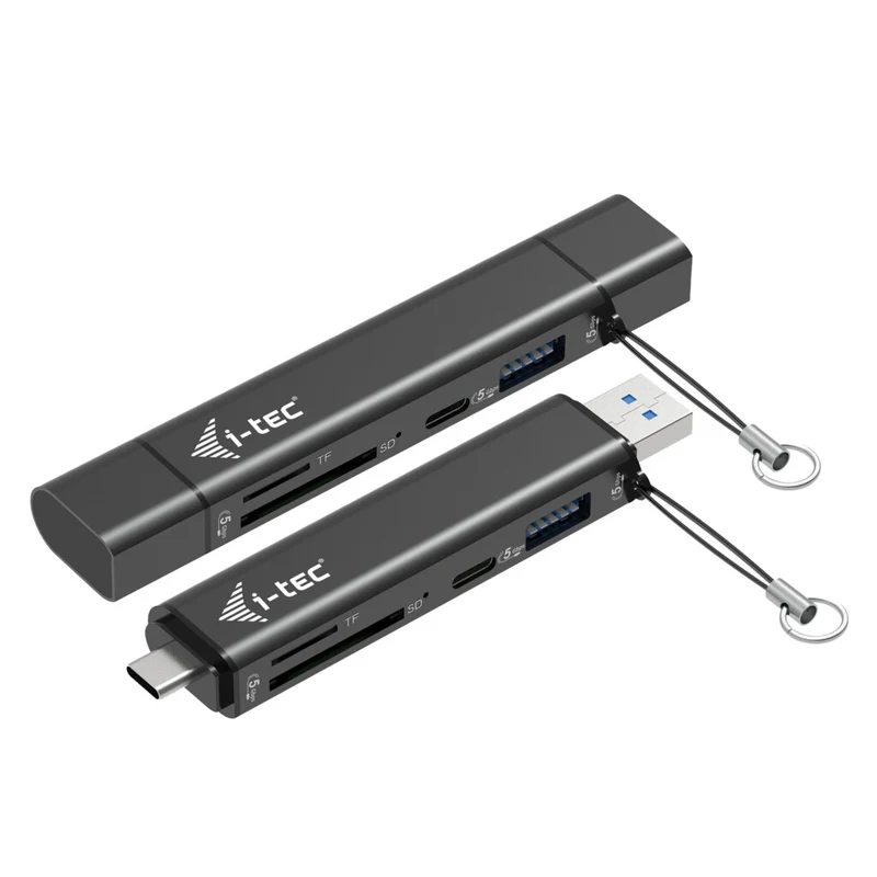i-tec USB-C/USB-A Dongle SD, TF and 2x USB (1x USB-A, 1x USB-C)