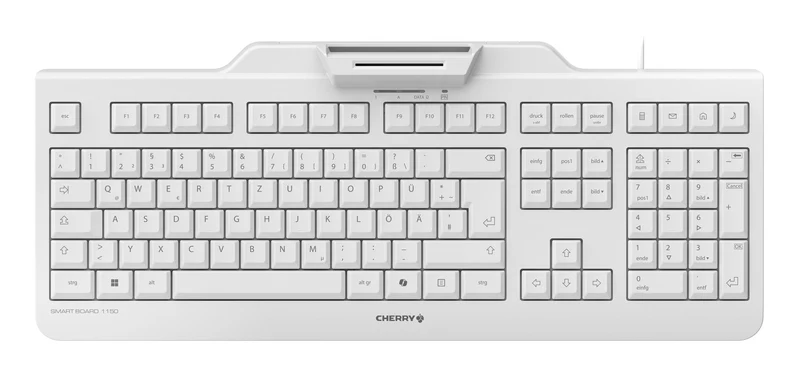 CHERRY Smart Board 1150 keyboard Office USB QWERTZ German Light grey