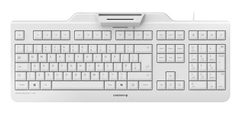 CHERRY Smart Board 1150 keyboard Office USB QWERTY US International Light grey