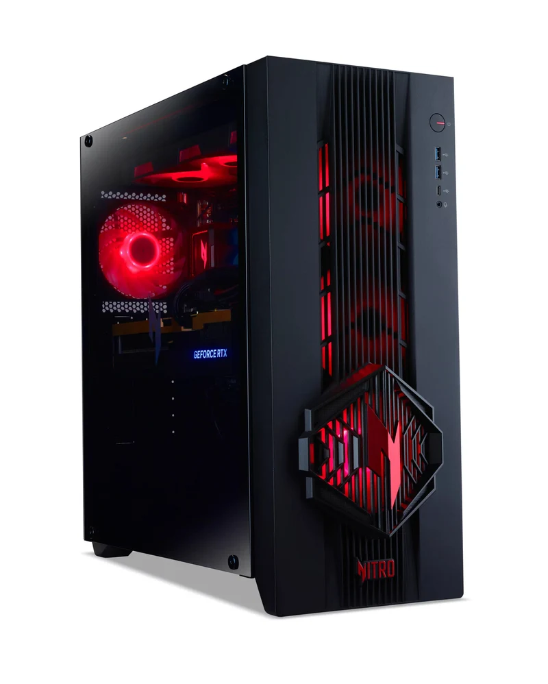 Acer NITRO 70 N70X3D-100 - AMD Ryzen 7 9800X3D CPU, RTX 5080 GPU, 32GB, 2TB SSD, Gaming Desktop