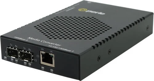 Perle S-1110HP-DSFP-XT network media converter 1000 Mbit/s Black