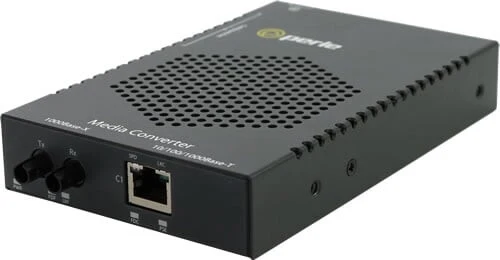 Perle S-1110HP-ST10 network media converter 1000 Mbit/s 1310 nm Single-mode Black