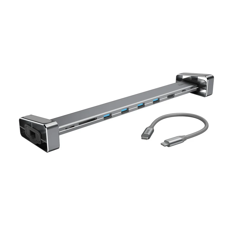 Hama 00200103 laptop dock/port replicator USB 3.2 Gen 1 (3.1 Gen 1) Type-C Grey