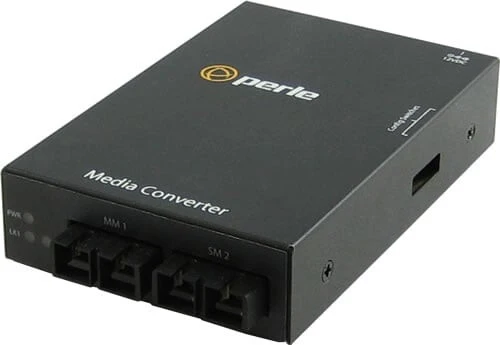 Perle 05060311 network media converter 1000 Mbit/s 1310 nm Multi-mode, Single-mode Black