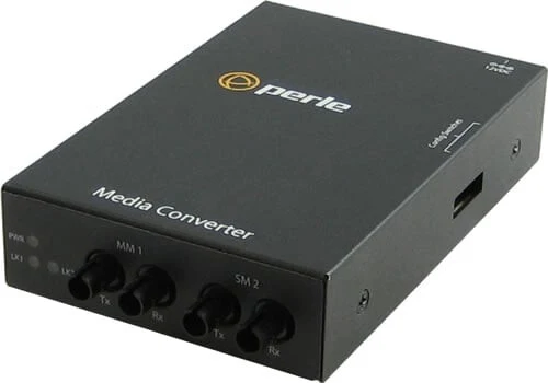 Perle S1000MMS2ST70 GIGABIT ETHERNET network media converter 1000 Mbit/s 1310 nm Multi-mode, Single-mode Black