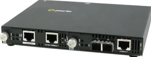 Perle SMI-1000-M2SC2 network media converter 1000 Mbit/s 1310 nm Multi-mode Black