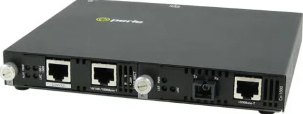 Perle SMI-1000-S1SC80D network media converter 1000 Mbit/s 1590 nm Single-mode Black