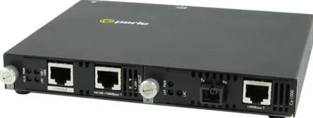 Perle SMI-1000-S1SC80U network media converter 1000 Mbit/s 1590 nm Single-mode Black