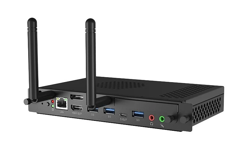 Avocor i7 OPS PC Gen12 16GB RAM 256GB Intel® Core™ i7 i7-1260P DDR4-SDRAM SSD Windows 11 Pro Mini PC Black