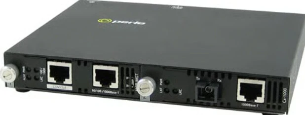 Perle SMI-1000-S1SC20D network media converter 1000 Mbit/s 1490 nm Single-mode Black