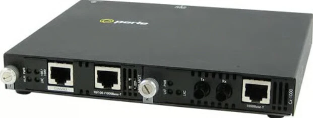 Perle SMI-1000-S2LC160 network media converter 1000 Mbit/s 1550 nm Single-mode Black