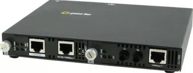 Perle SMI-1000-S2ST70 network media converter 1000 Mbit/s 1550 nm Single-mode Black