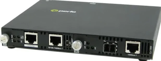 Perle SMI-1000-S2LC10 network media converter 1000 Mbit/s 1310 nm Multi-mode, Single-mode Black