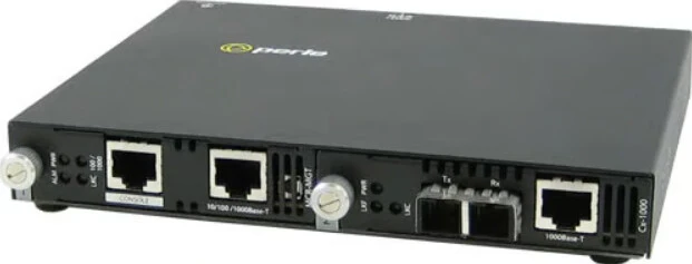 Perle SMI-1000-S2SC10 network media converter 1000 Mbit/s 1310 nm Multi-mode, Single-mode Black