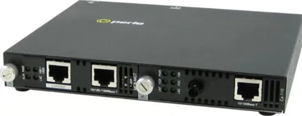 Perle SMI-110-S1ST20U network media converter 100 Mbit/s 1550 nm Multi-mode Black