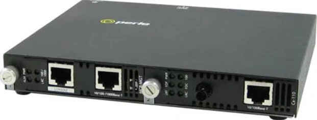 Perle SMI-110-S1ST20D network media converter 100 Mbit/s 1550 nm Multi-mode Black