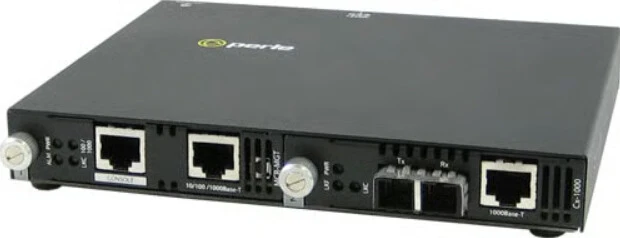 Perle SMI-1000-M1SC05D network media converter 1000 Mbit/s 1550 nm Multi-mode Black