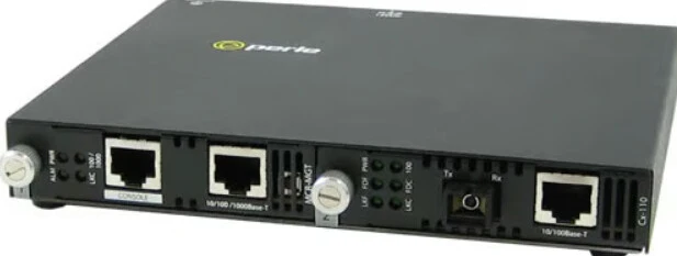 Perle 05071211 network media converter 100 Mbit/s 1550 nm Multi-mode Black