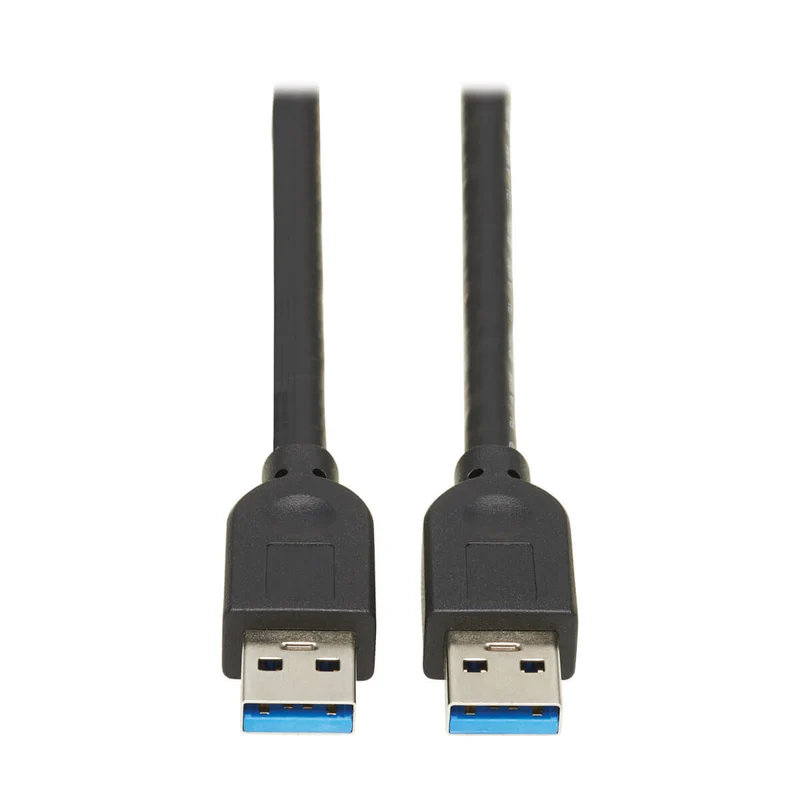 Tripp Lite U325-015 USB 3.0 SuperSpeed A to A Cable for USB 3.0 All-in-One Keystone/Panel Mount Couplers (M/M), Black,15 ft. (4.6 m)