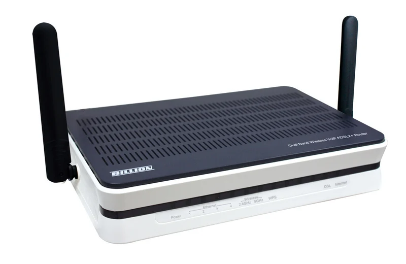 Billion 7800DXL wireless router Gigabit Ethernet Dual-band (2.4 GHz / 5 GHz) Black, Silver