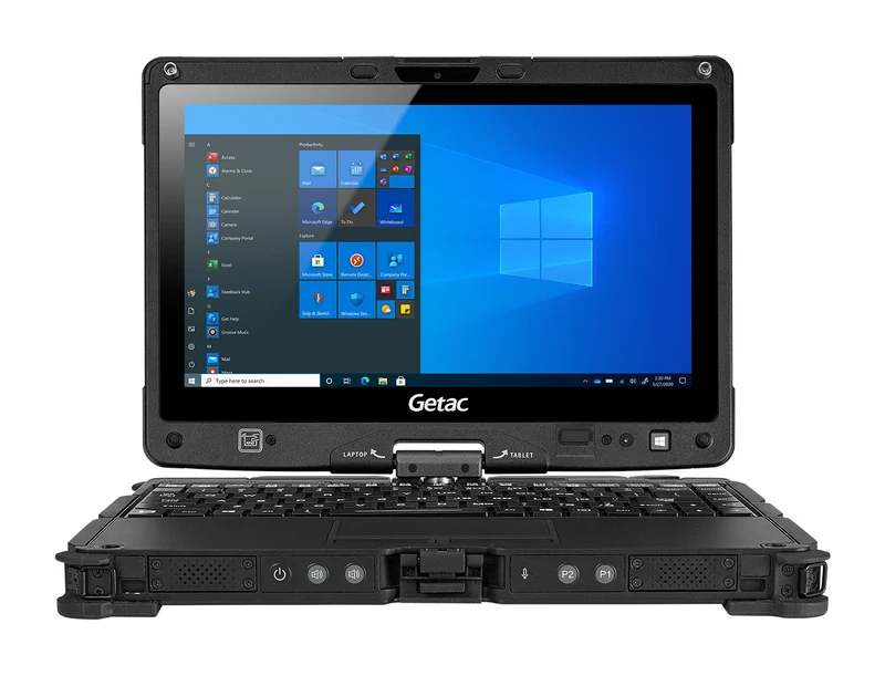 Getac V110 G6 Intel® Core™ i5 i5-10210U Hybrid (2-in-1) 29.5 cm (11.6") Touchscreen Full HD 8 GB DDR4-SDRAM 256 GB SSD Wi-Fi 6 (802.11ax) Windows 10 Pro UK English Black
