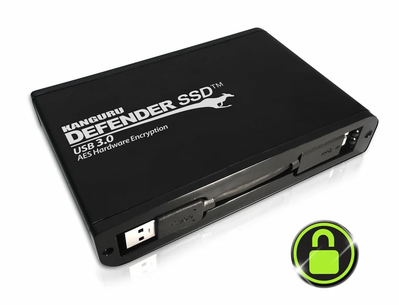 iStorage Kanguru Defender SSD 35 8 TB Micro-USB B 3.2 Gen 1 (3.1 Gen 1) Black