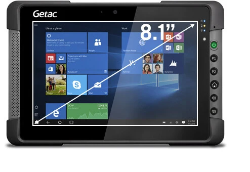 Getac T800 G2 4G Intel Atom® 256 GB 20.6 cm (8.1") 8 GB Wi-Fi 5 (802.11ac) Windows 10 Pro Black