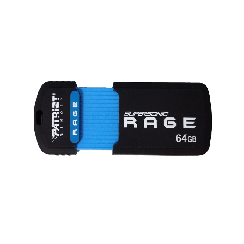 Patriot Memory 64GB Supersonic Rage XT USB 3.0 USB flash drive USB Type-A 3.2 Gen 1 (3.1 Gen 1) Black, Blue