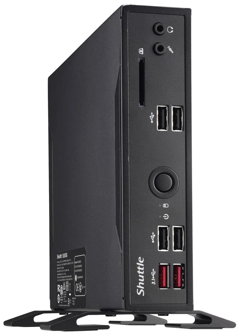 Shuttle XPС slim DS10U5 PC/workstation barebone 1.3L sized PC Black i5-8265U Intel SoC BGA 1528 1.6 GHz