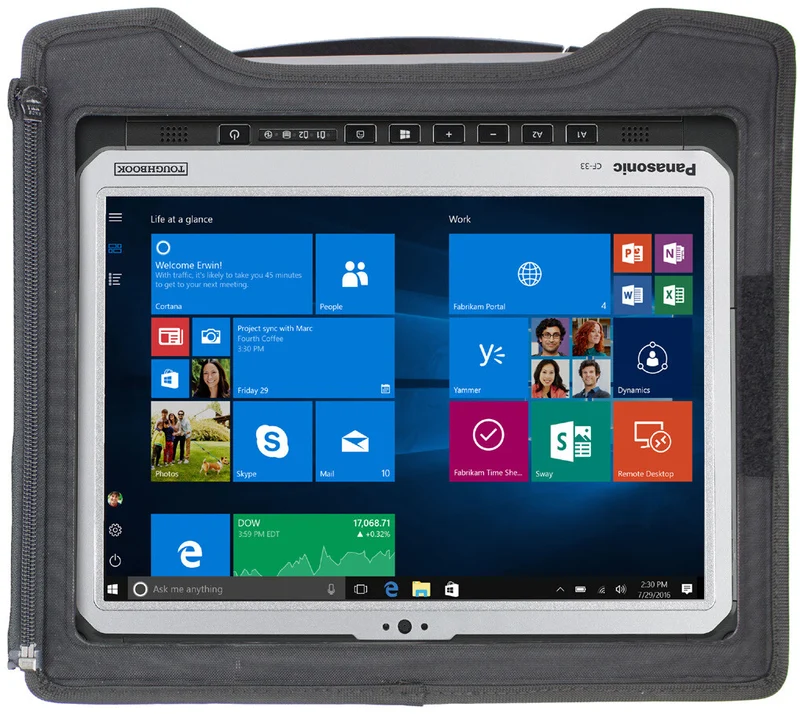 Panasonic PCPE-INF33A2 laptop case 30.5 cm (12") Cover Black, Grey