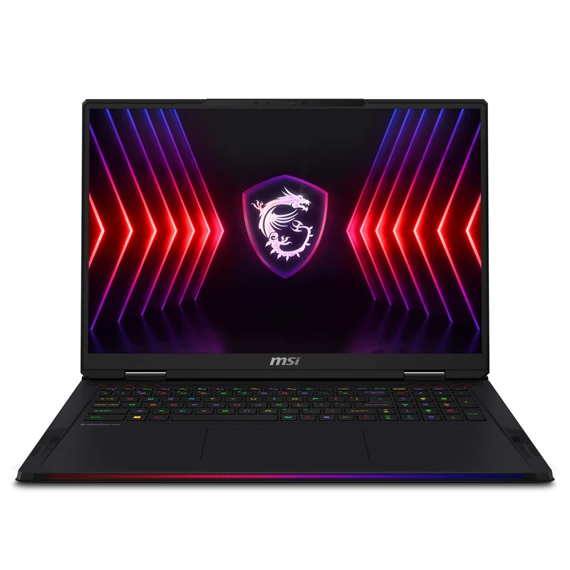 MSI Raider 18 HX A14VIG-060UK Intel® Core™ i9 i9-14900HX Laptop 45.7 cm (18") WQUXGA 64 GB DDR5-SDRAM 2 TB SSD NVIDIA GeForce RTX 4090 Wi-Fi 7 (802.11be) Windows 11 Pro Black