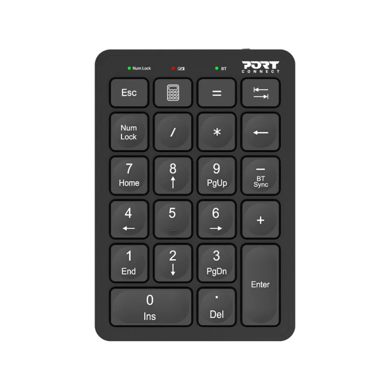 Port Designs 900802 numeric keypad Laptop/PC Bluetooth Black