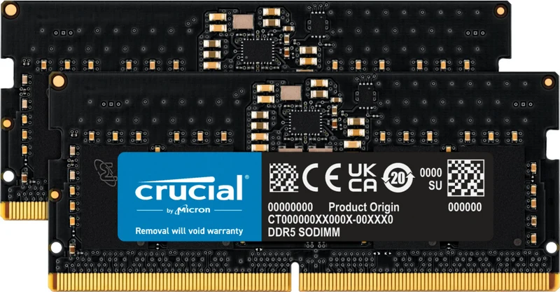 Crucial CT2K8G56C46S5 memory module 16 GB 2 x 8 GB DDR5 262-pin SO-DIMM