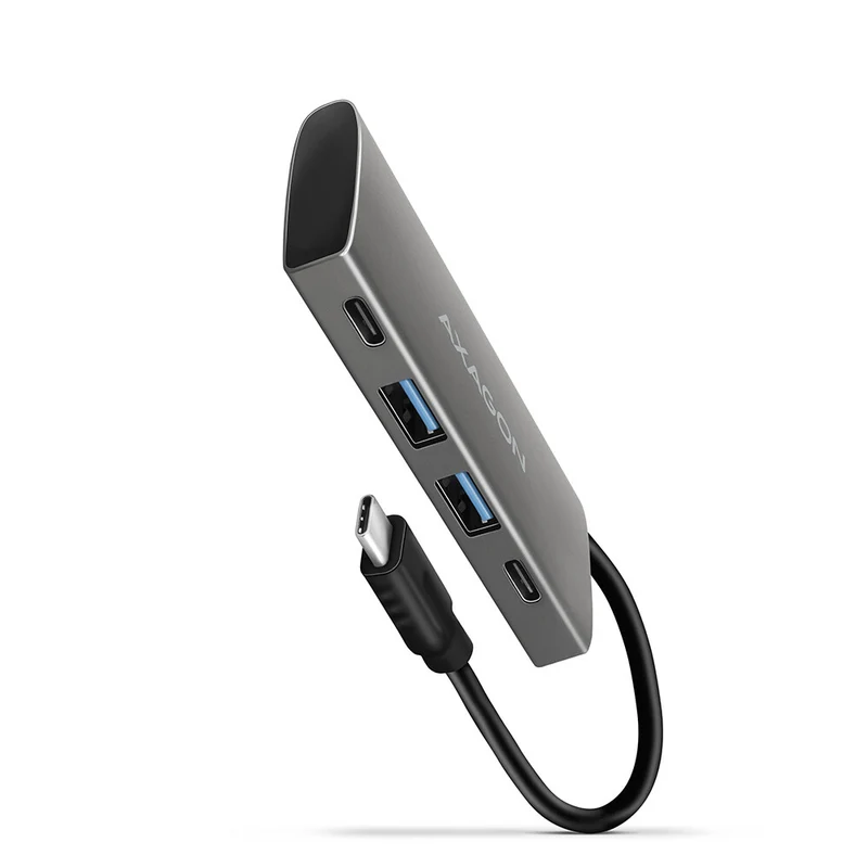 Axagon HMC-4G2 USB 3.2 Gen 2 10 Gbps hub, 2x USB-A, 2x USB-C, 13cm USB-C cable
