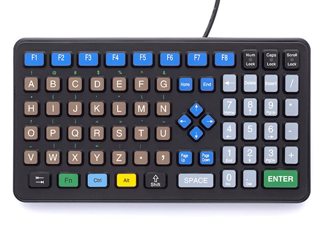 iKey DP-72 keyboard Industrial USB English Black