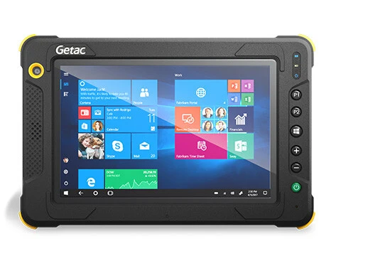 Getac EX80 Intel Atom® 128 GB 20.3 cm (8") 4 GB Wi-Fi 4 (802.11n) Windows 10 Pro Black, Yellow