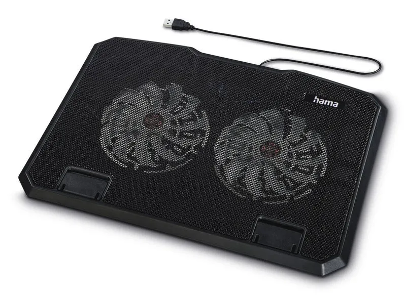 Hama Black Metal laptop cooling pad 39.6 cm (15.6")