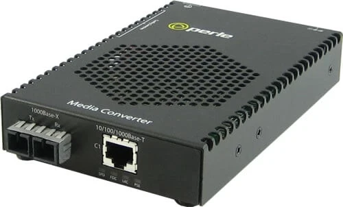 Perle S-1110P-S2SC10 network media converter 1000 Mbit/s 1310 nm Multi-mode Black