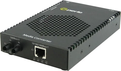 Perle S-1110P-M2ST05 network media converter 1000 Mbit/s 850 nm Multi-mode Black