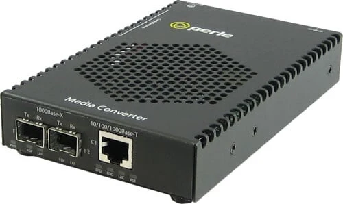 Perle S-1110P-DSFP network media converter 1000 Mbit/s Black
