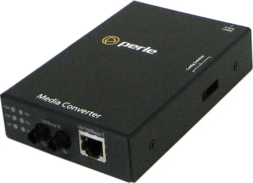 Perle Fast Ethernet, 100Base-TX - 100Base-FX, 1310nm, multimode, ST, UK Power Cord