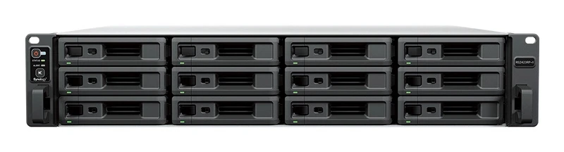 Synology RackStation RS2423RP+II NAS Rack (2U) AMD Ryzen V1780B 8 GB DDR4 0 TB DiskStation Manager Black