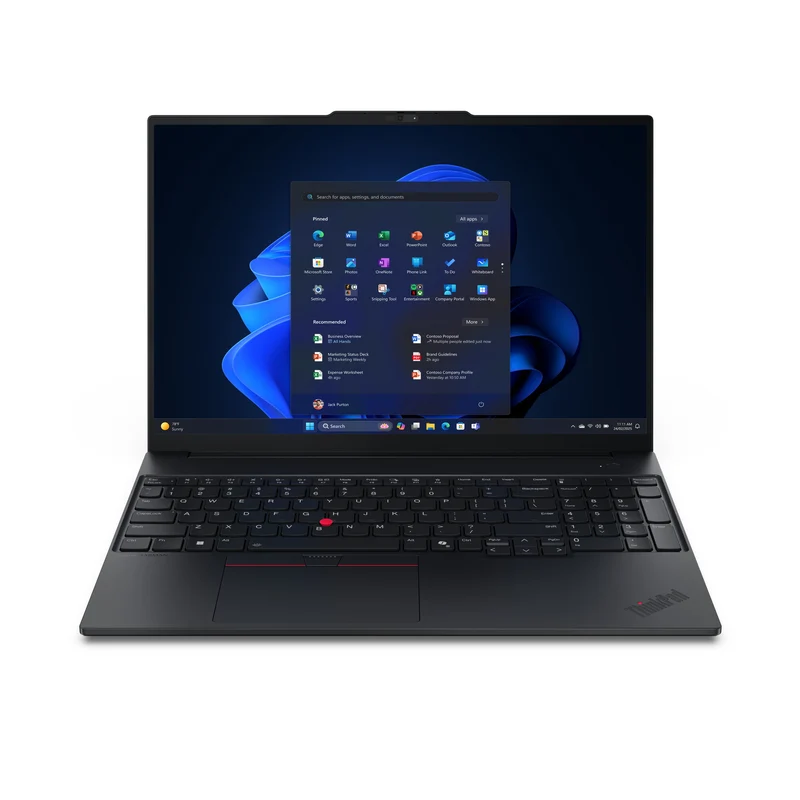 Lenovo ThinkPad E16 Gen 3 (Intel) Copilot+ PC Intel Core Ultra 5 228V Laptop 40.6 cm (16") WUXGA 32 GB LPDDR5x-SDRAM 512 GB SSD Wi-Fi 6E (802.11ax) Windows 11 Pro English Black